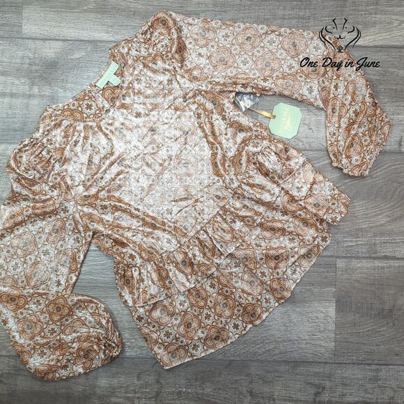 Ryegrass Tops - Ryegrass Long Sleeve Sheer Top Size XS